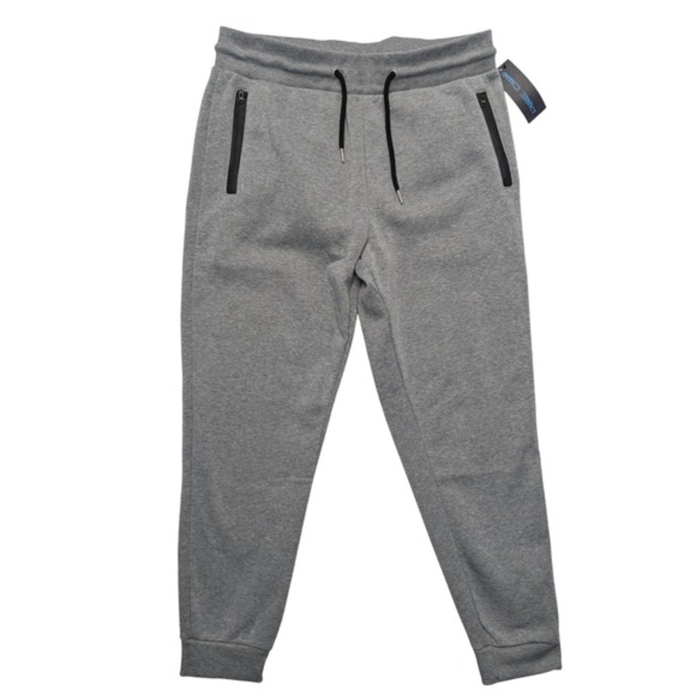 NWT Pure Champ Joggers Mens Large Gray‎ Fleece Sweatpants MFJ-300 Zipper Pockets